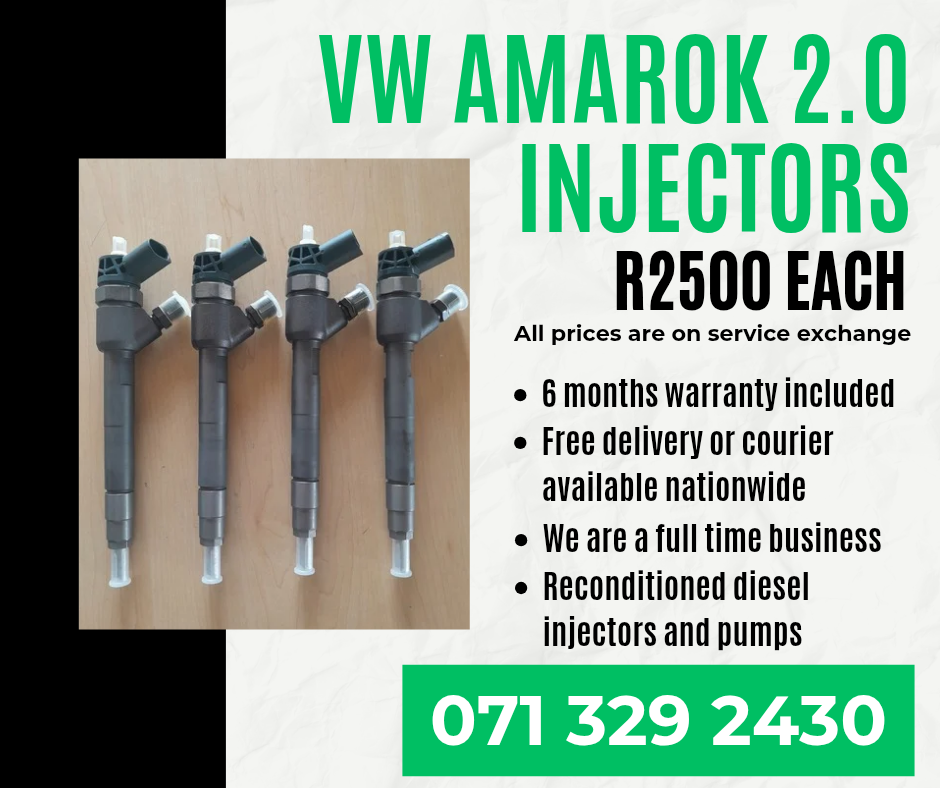 VW AMAROK 2.0 INJECTORS FOR SALE WITH WARRANTY INCLUDED - Private Seller VW AMAROK 2.0 INJECTORS FOR SALE WITH WARRANTY INCLUDED - Private Seller