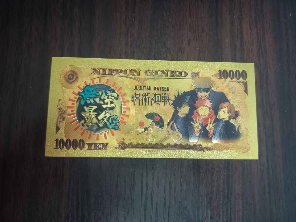 Jujutsu Kaisen Gold Anime Yen Card