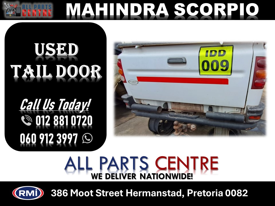 Mahindra Mhawk Scorpio tailgate for sale used