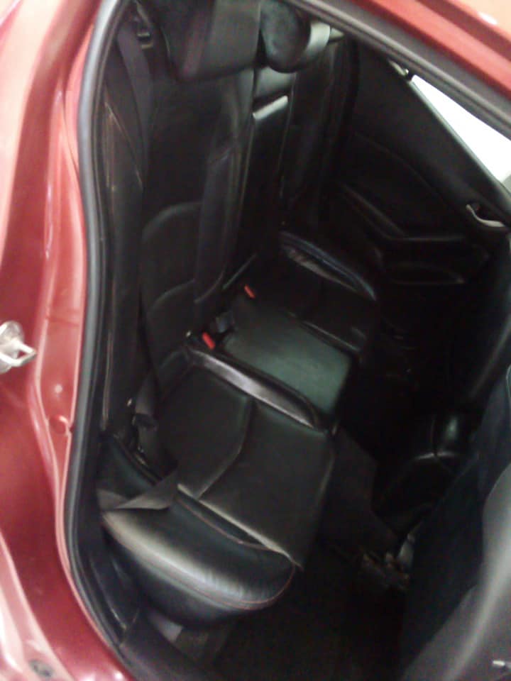 2015 MAZDA 3 AUTO MAROON  LEATHER SEAT  SPAREKEY