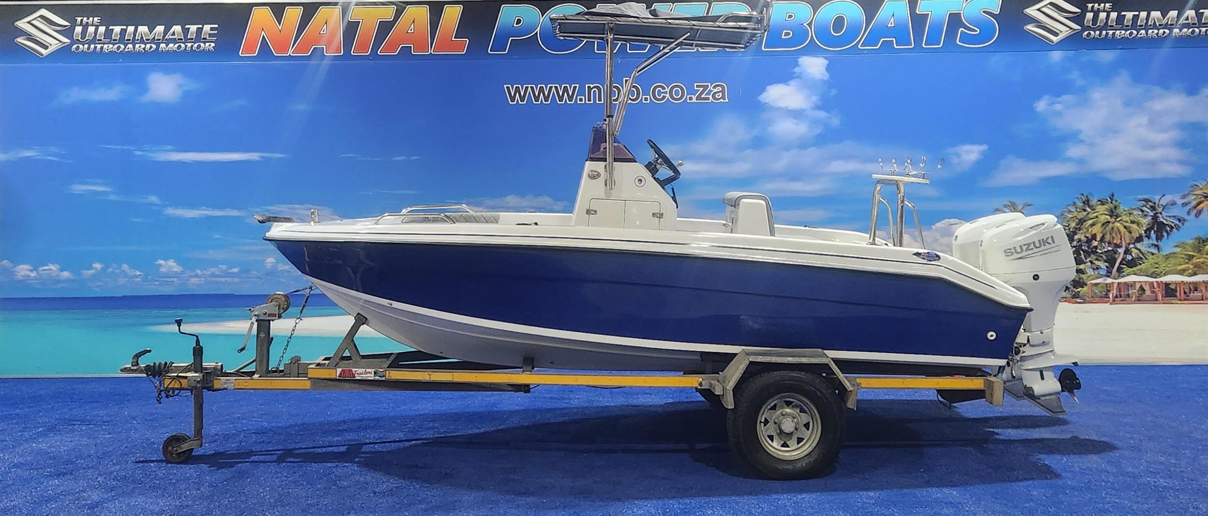 GAMEFISH 170 CC ON TRAILER 2 X 60 HP SUZUKI 4 STROKES 2021 MODEL 200 HOURS FINAN
