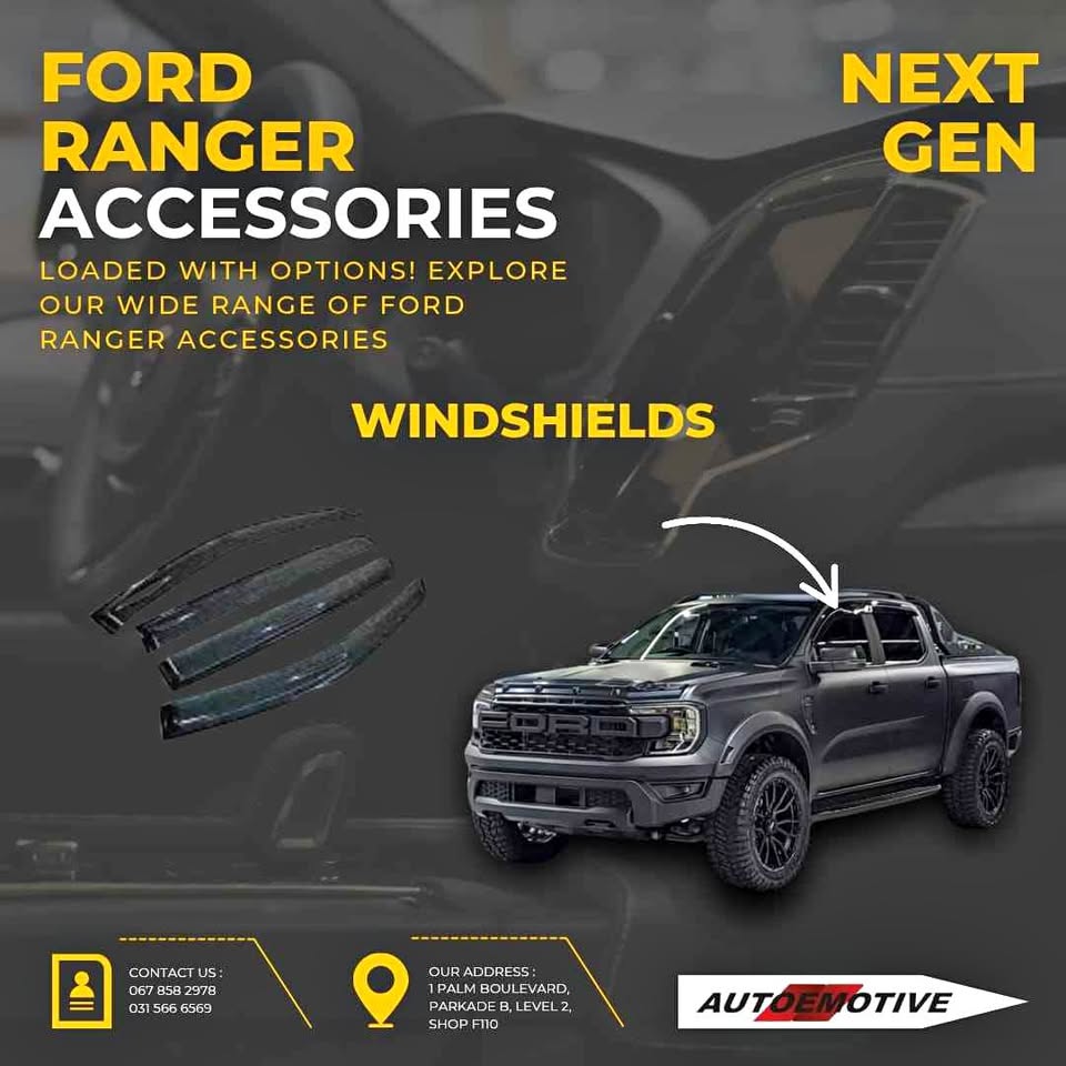 Ford Ranger Next Gen Gloss Black Windshields - Private Seller