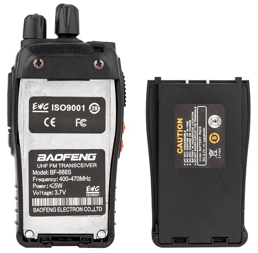 Pair (2) of Walkie Talkies UHF Band 2-Way Professional Radios, Transceivers. NEW
