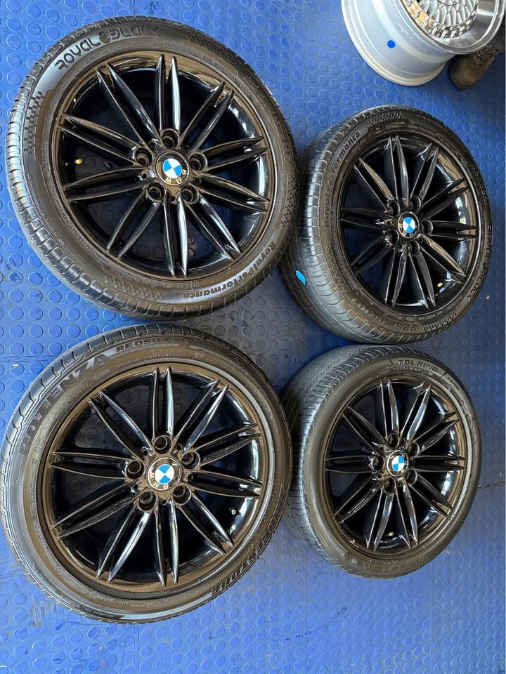 17 INCH BMW M-SPORT ORIGINAL DESIGN RIM SET WITH TYRES PRE-OWNED - Private Seller 17 INCH BMW M-SPORT ORIGINAL DESIGN RIM SET WITH TYRES PRE-OWNED - Private Seller