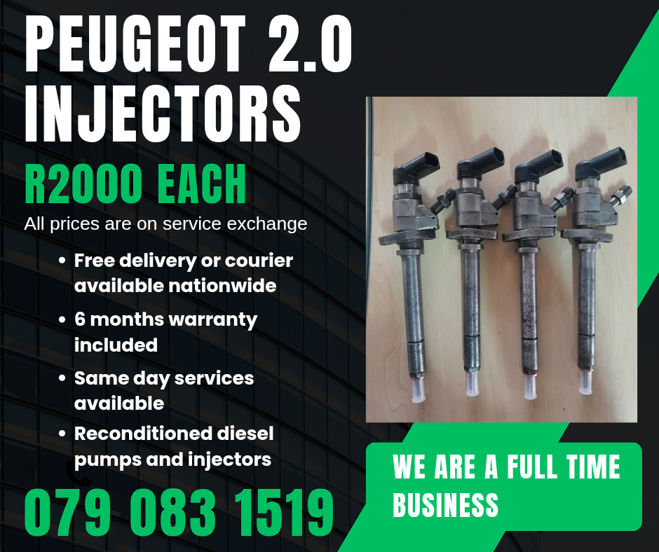 PEUGEOT 2.0 INJECTORS FOR SALE WITH WARRANTY - Private Seller PEUGEOT 2.0 INJECTORS FOR SALE WITH WARRANTY - Private Seller