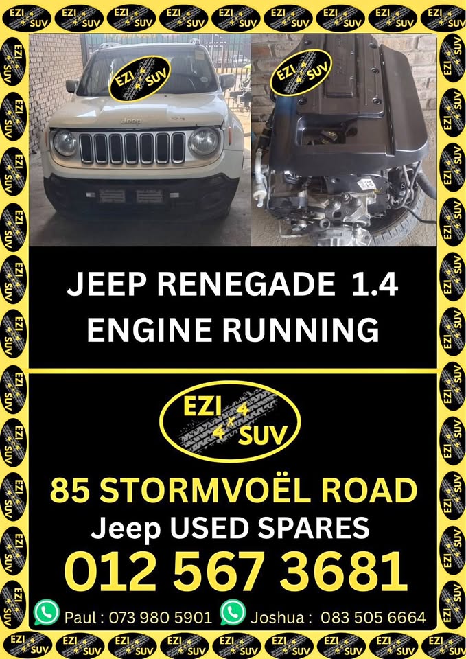 Jeep Used/New Renegade 1.4L Engine For Sale (Working Perfect) For Sale - Private Seller Jeep Used/New Renegade 1.4L Engine For Sale (Working Perfect) For Sale - Private Seller