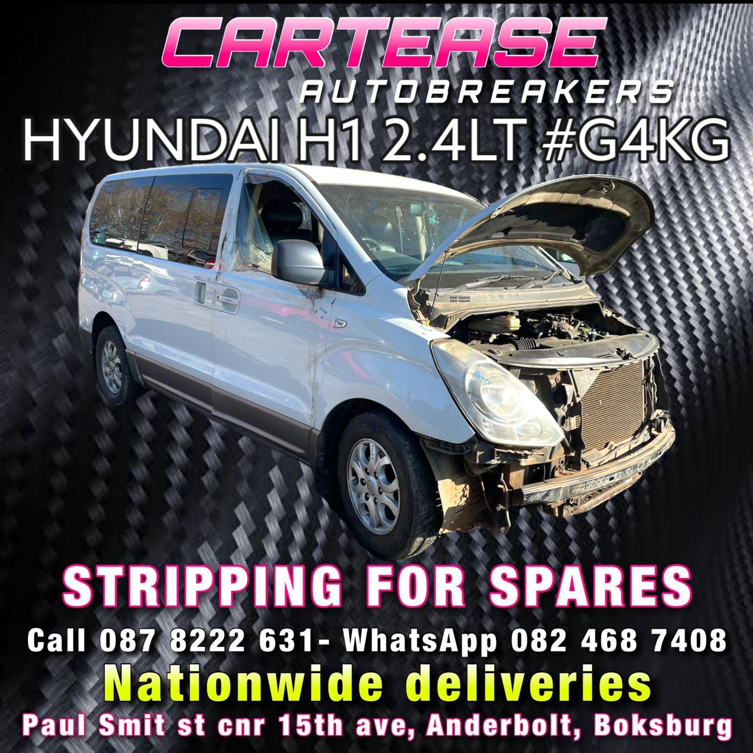 HYUNDAI H1 2.4LT #G4KG STRIPPING FOR SPARES - Private Seller HYUNDAI H1 2.4LT #G4KG STRIPPING FOR SPARES - Private Seller