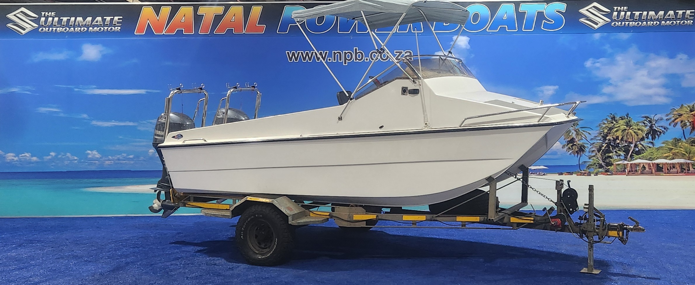 YELDCAT 17 FT ON TRAILER 2 X 70 YAMAHA 4 STROKES