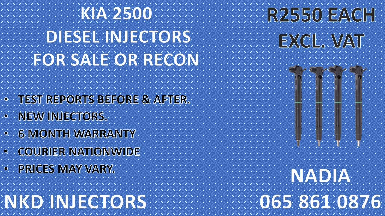 DIESEL INJECTORS FOR KIA 2500. RECONDITIONED AND BRAND NEW - Private Seller DIESEL INJECTORS FOR KIA 2500. RECONDITIONED AND BRAND NEW - Private Seller