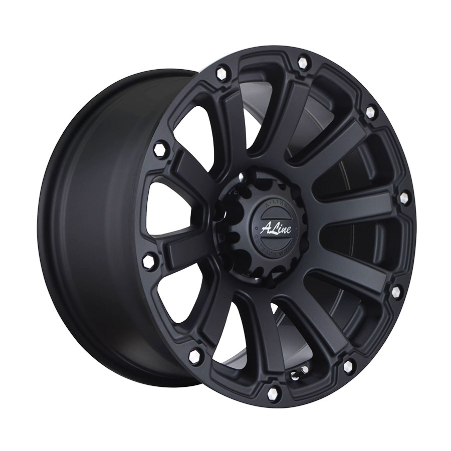 20″ A-Line Destroy 6/139 Satin Black Alloy Wheels