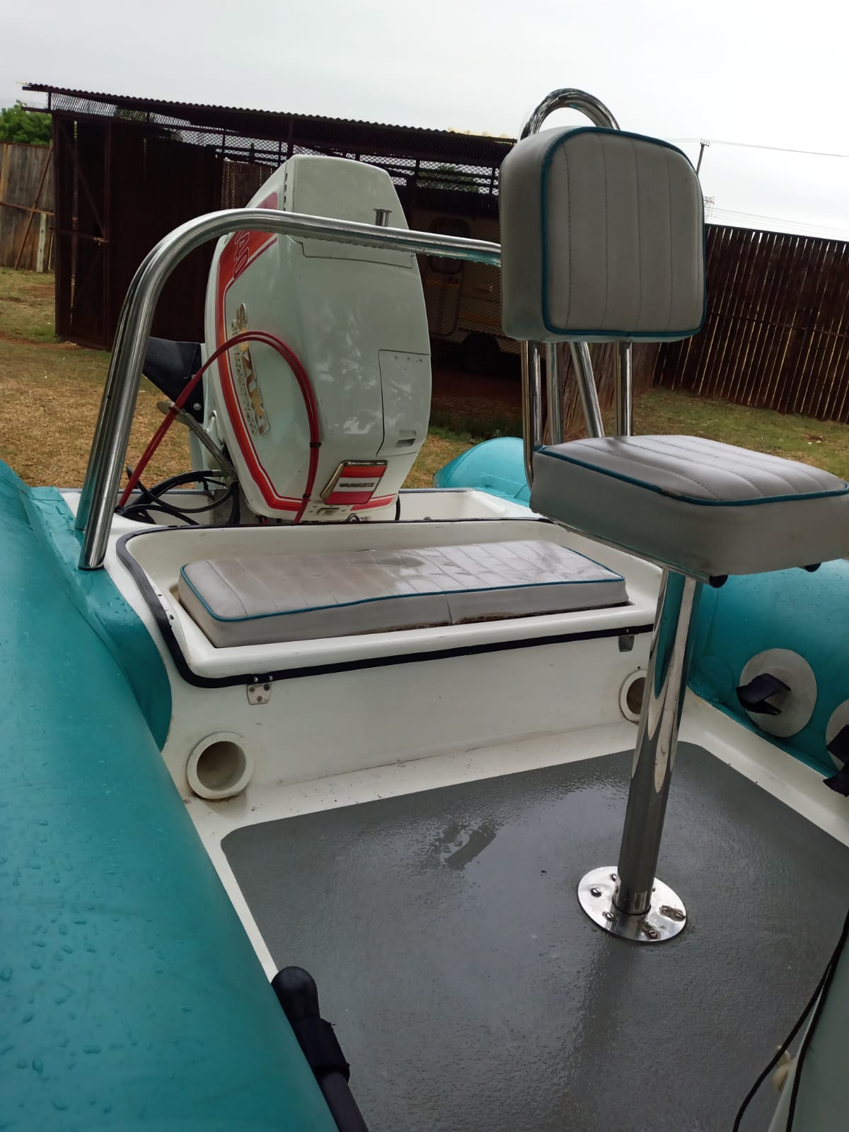 Semi ridget boat