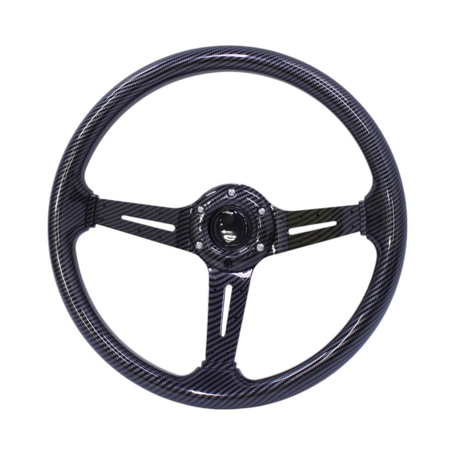 NR Racing Drift Design Carbon Fibre Design Sport Steering Wheel – 345mm