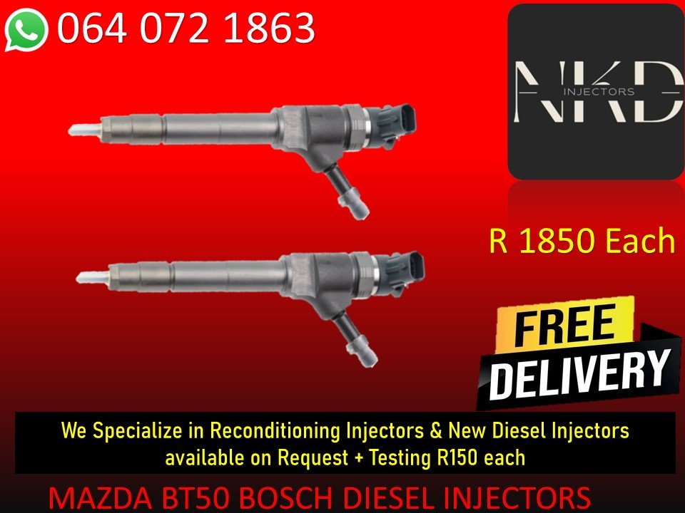 DIESEL INJECTORS FOR MAZDA BT50 BOSCH DIESEL INJECTORS FOR SALE - Private Seller DIESEL INJECTORS FOR MAZDA BT50 BOSCH DIESEL INJECTORS FOR SALE - Private Seller