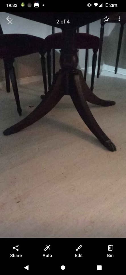 Gordon Fraser Original brass claw feet ANTIQUE Table. Immaculate condition. Gordon Fraser Original brass claw feet ANTIQUE Table. Immaculate condition.