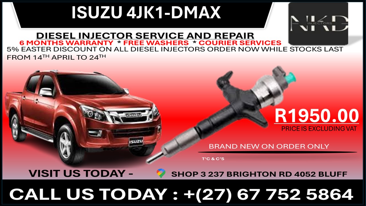 Isuzu 4JK1-DMAX Diesel Injectors on recondition - Private Seller Isuzu 4JK1-DMAX Diesel Injectors on recondition - Private Seller