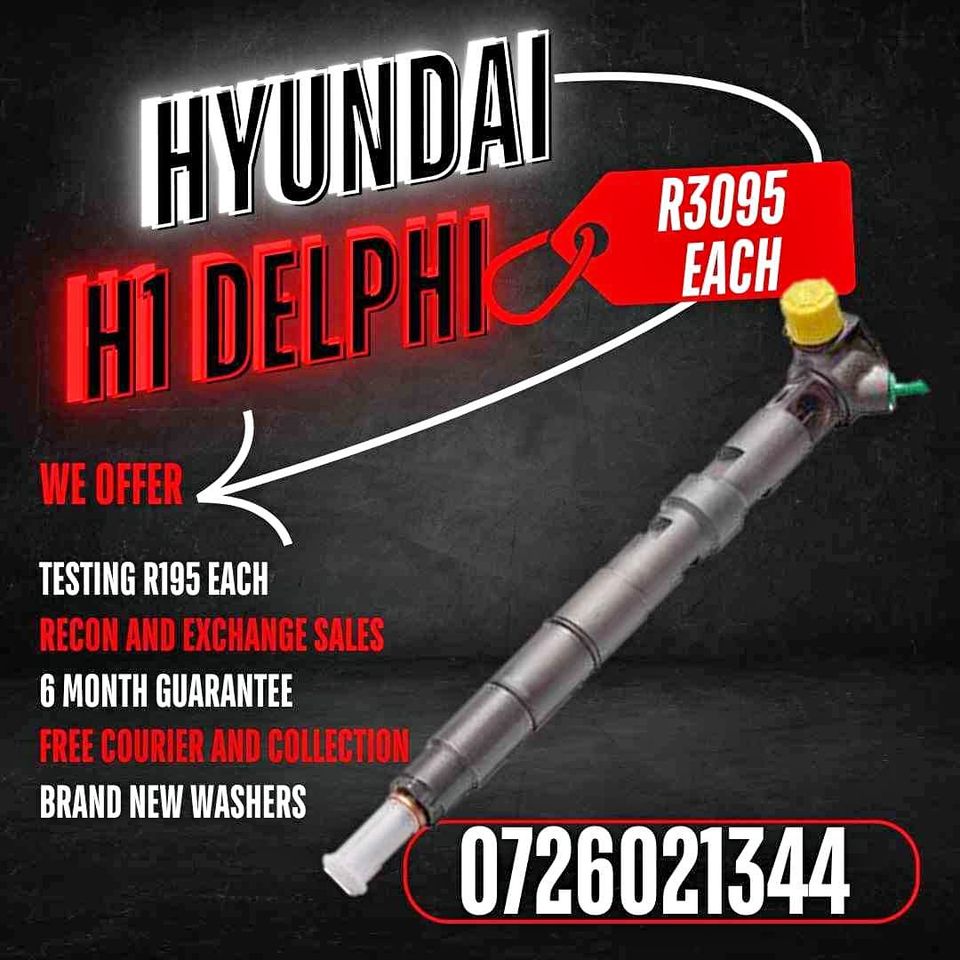 HYUNDAI h1 Delphi diesel injectors for sale - Private Seller