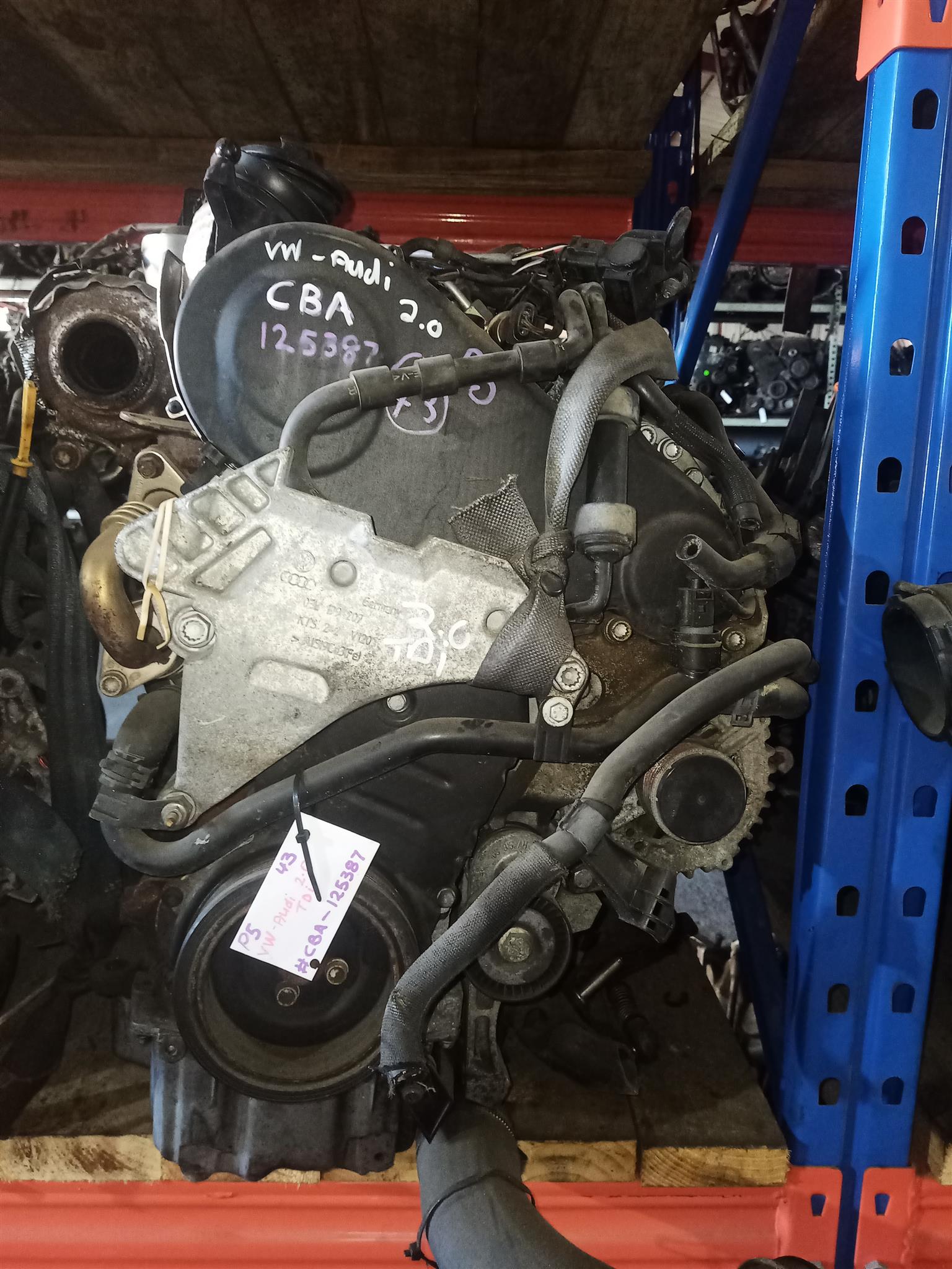 VW GOLF 2.0 TURBO DIESEL CBA ENGINE COMPLETE - Private Seller