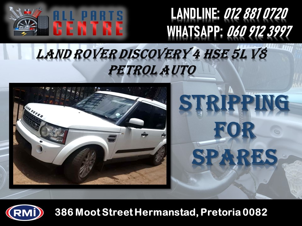Land Rover Discovery 4 Hse 5L V8 Petrol Automatic Spares Land Rover Discovery 4 Hse 5L V8 Petrol Automatic Spares