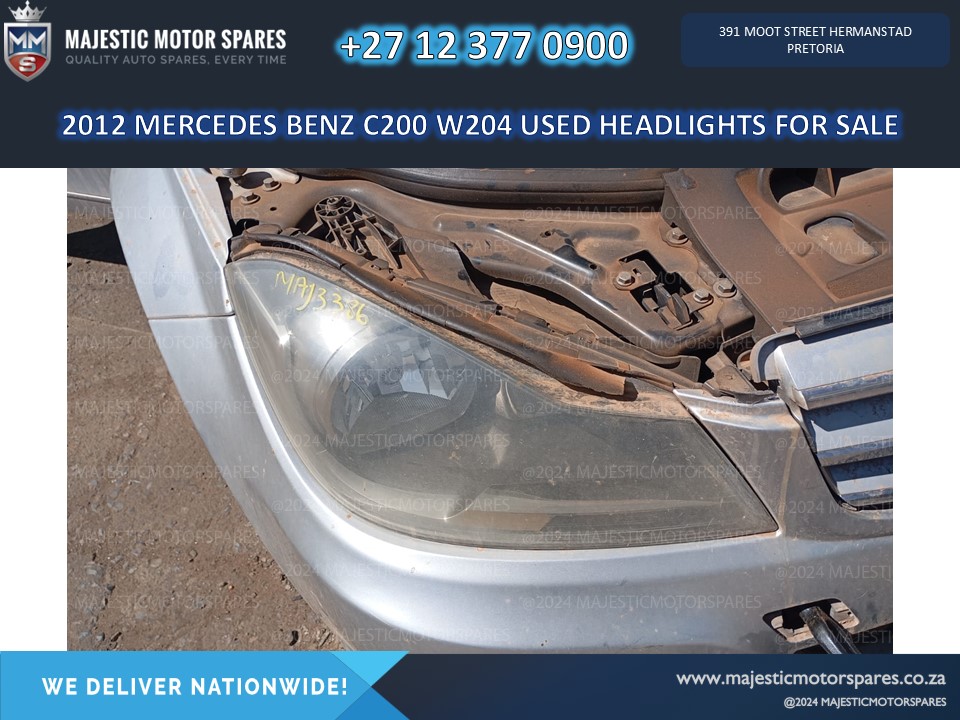 2012 Mercedes Benz C200 W204 Headlights for Sale – Second Hand - Private Seller