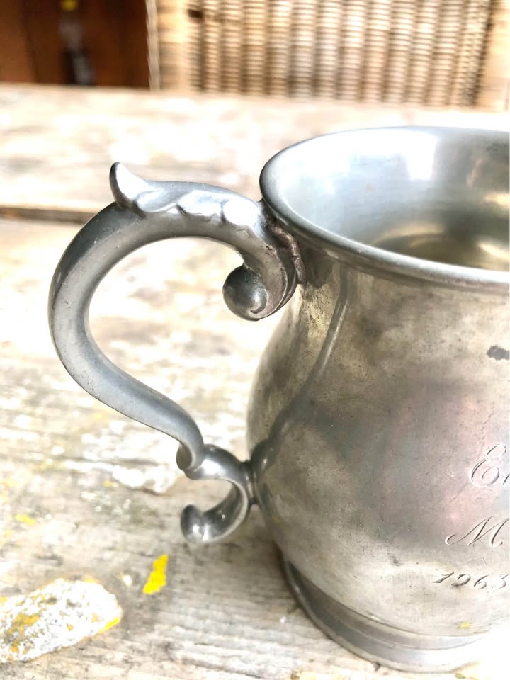 Silver plated tankard by James Furniss of Sheffield 929 hallmark - Best English Pewter (See Pics)