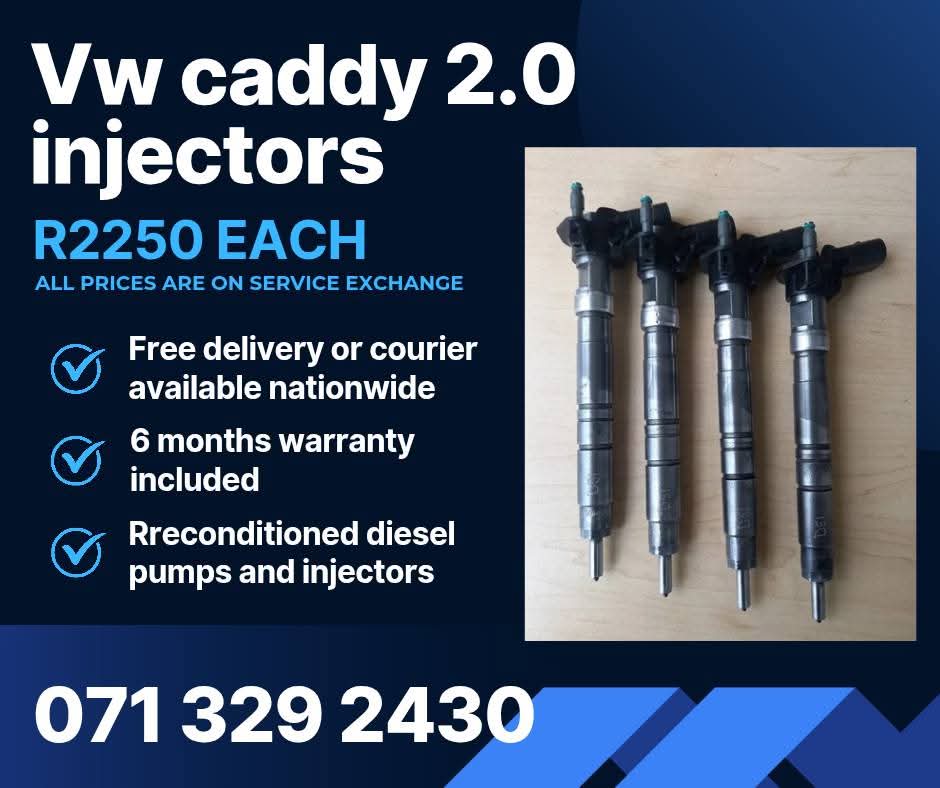 VW CADDY 2.0 INJECTORS FOR SALE WITH WARRANTY INCLUDED - Private Seller VW CADDY 2.0 INJECTORS FOR SALE WITH WARRANTY INCLUDED - Private Seller