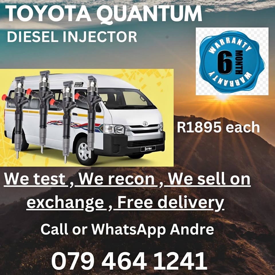 TOYOTA QUANTUM DIESEL INJECTOR - Private Seller TOYOTA QUANTUM DIESEL INJECTOR - Private Seller