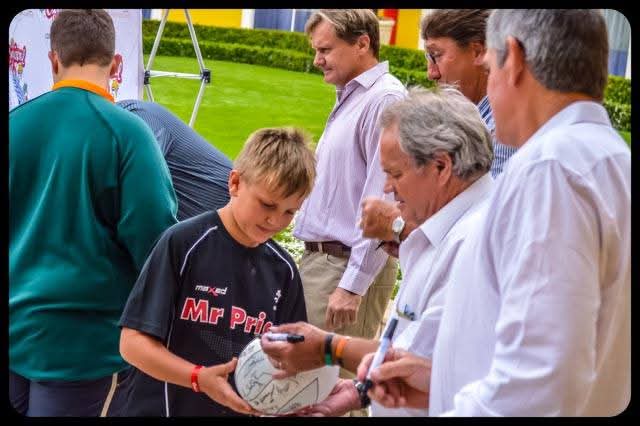FOR SALE - No 1 of only 9 Autographed Rugby balls by SPRINGBOK LEGENDS
