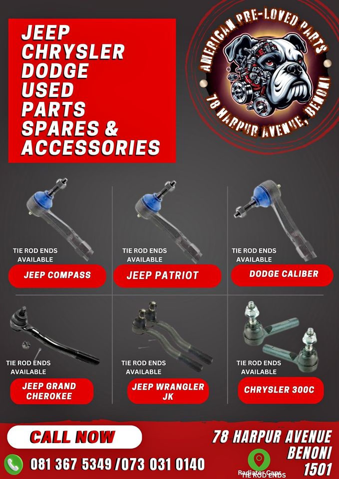 Jeep Chrysler & Dodge Used Tie Rod Ends For Sale - Private Seller Jeep Chrysler & Dodge Used Tie Rod Ends For Sale - Private Seller