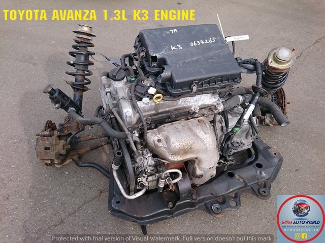 COMPLETE IMPORTED USED TOYOTA AVANZA 1.3 K3 ENGINE FOR SALE - Private Seller COMPLETE IMPORTED USED TOYOTA AVANZA 1.3 K3 ENGINE FOR SALE - Private Seller