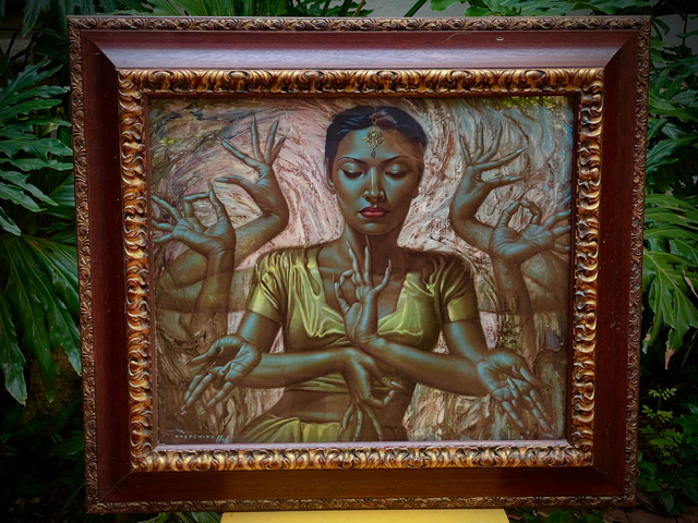 3 framed Tretchikov prints