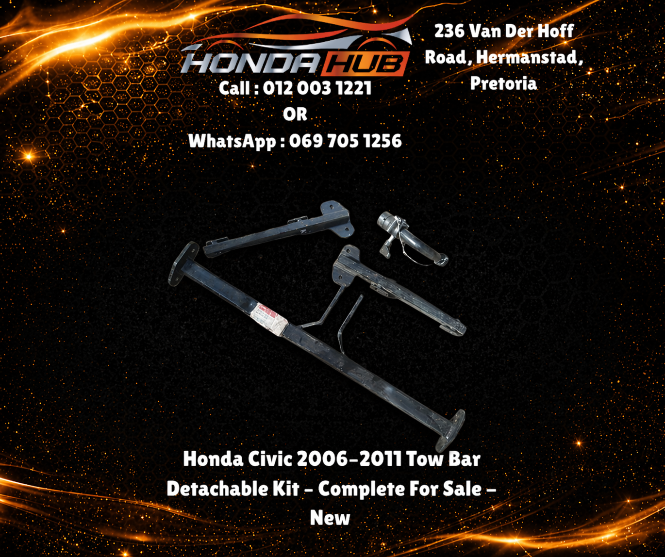 Honda Civic 2006–2011 Tow Bar Detachable Kit – Complete For Sale - New - Private Seller Honda Civic 2006–2011 Tow Bar Detachable Kit – Complete For Sale - New - Private Seller