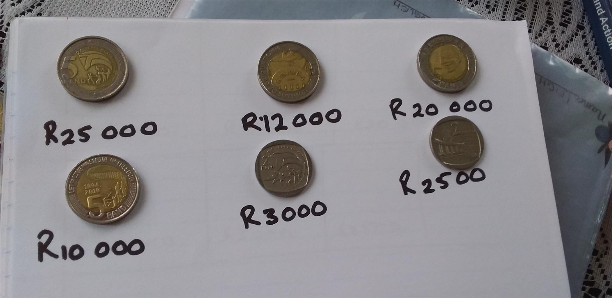 Rare South African coins 