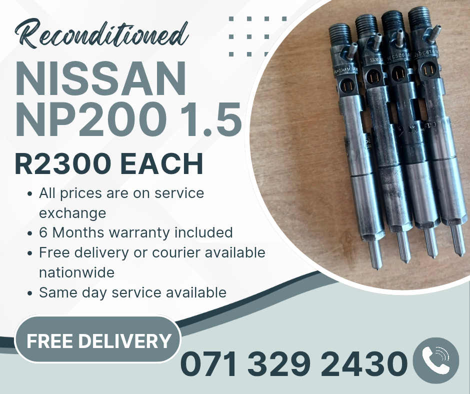 NISSAN NP200 1.5 INJECTORS FOR SALE WITH WARRANTY INCLUDED - Private Seller NISSAN NP200 1.5 INJECTORS FOR SALE WITH WARRANTY INCLUDED - Private Seller