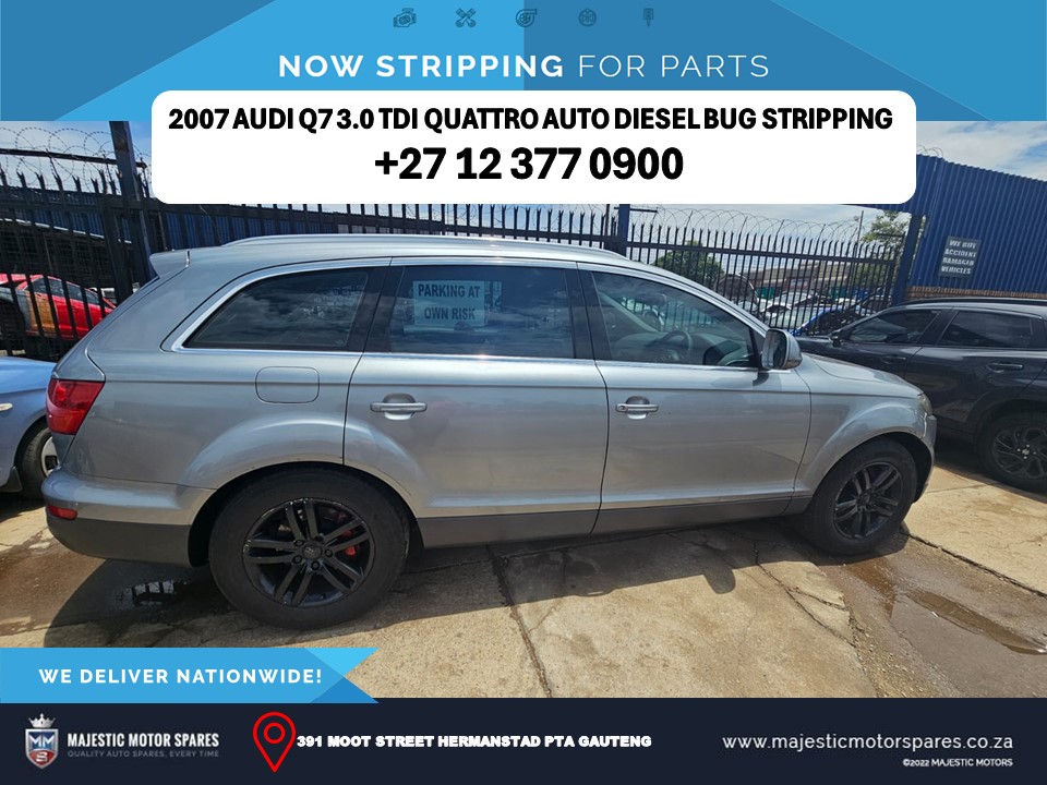 2007 Audi Q7 3.0 TDI Quattro Auto Diesel BUG Stripping for Spares - Private Seller 2007 Audi Q7 3.0 TDI Quattro Auto Diesel BUG Stripping for Spares - Private Seller