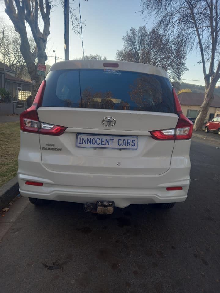 2023 TOYOTA RUMION 1.5 ENGINE PETROL, 7SEATER, MANUAL, WHITE COLOR, MILEAGE 50000KMS