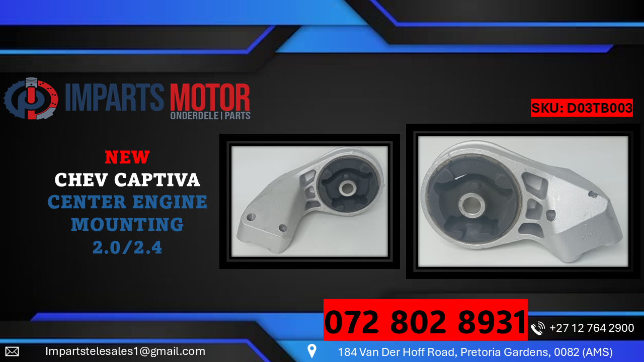CHEV CAPTIVA CENTER ENGINE MOUNTING 2.0/2.4 FOR SALE!!!!! - Private Seller CHEV CAPTIVA CENTER ENGINE MOUNTING 2.0/2.4 FOR SALE!!!!! - Private Seller