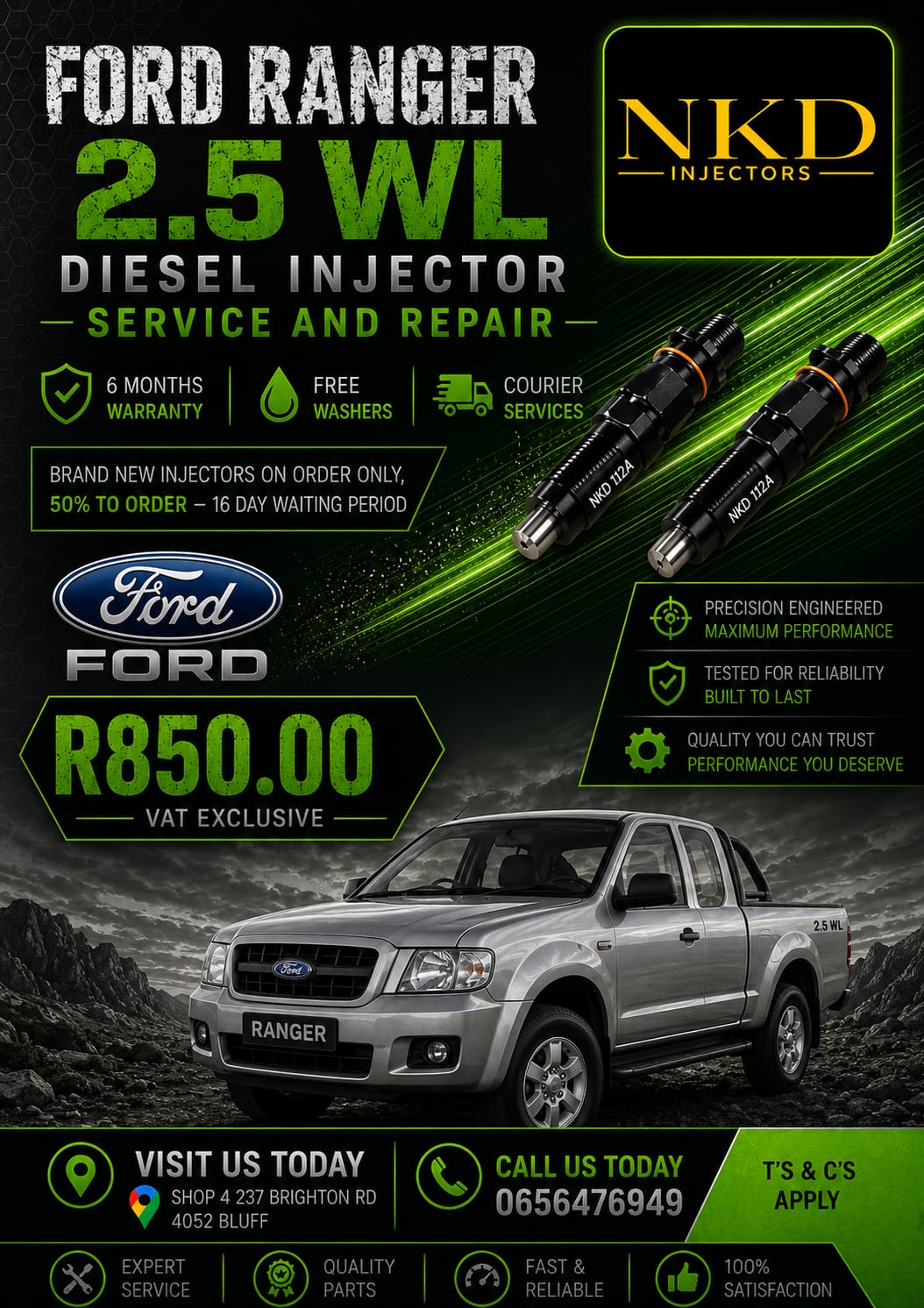 Fix_Your_Ford_Ranger_2.5L_WL_Diesel_Injectors_with_NKD - Private Seller Fix_Your_Ford_Ranger_2.5L_WL_Diesel_Injectors_with_NKD - Private Seller