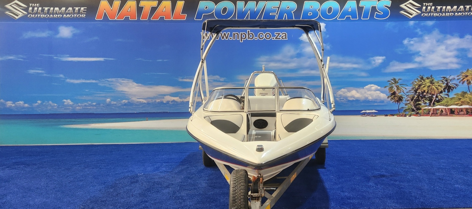 CLASSIC 170 ON TRAILER 135 HP JOHNSON V4