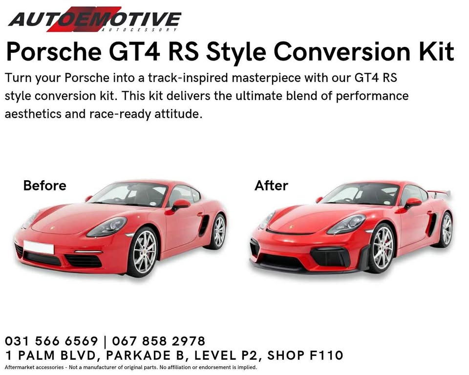 Porsche GT4 RS Style Conversion - Private Seller Porsche GT4 RS Style Conversion - Private Seller