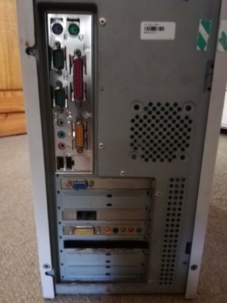 P4 Mecer desktop old legacy pc, No power supply unit - for sale as is 