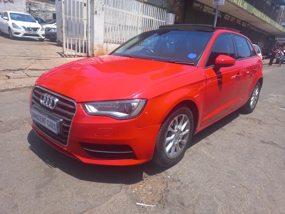 2016 AUDI A3 2.0 TFSI PETROL, AUTOMATIC TRANSMISSION, RED COLOUR, MILEAGE 72000KM