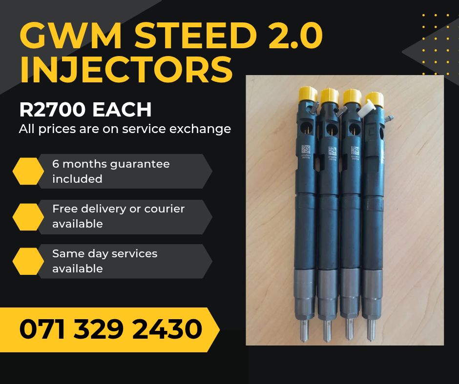 GWM STEED 2.0 INJECTORS FOR SALE WITH WARRANTY - Private Seller
