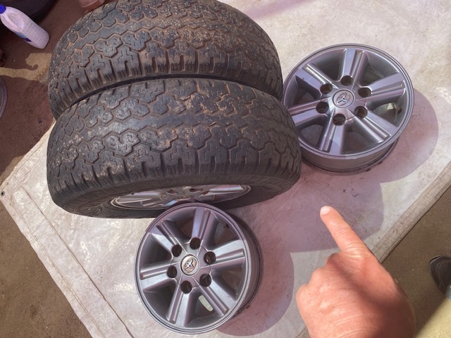 Mag Wheels Toyota Hilux Mags 15" Original OE Wheel Set of 4.