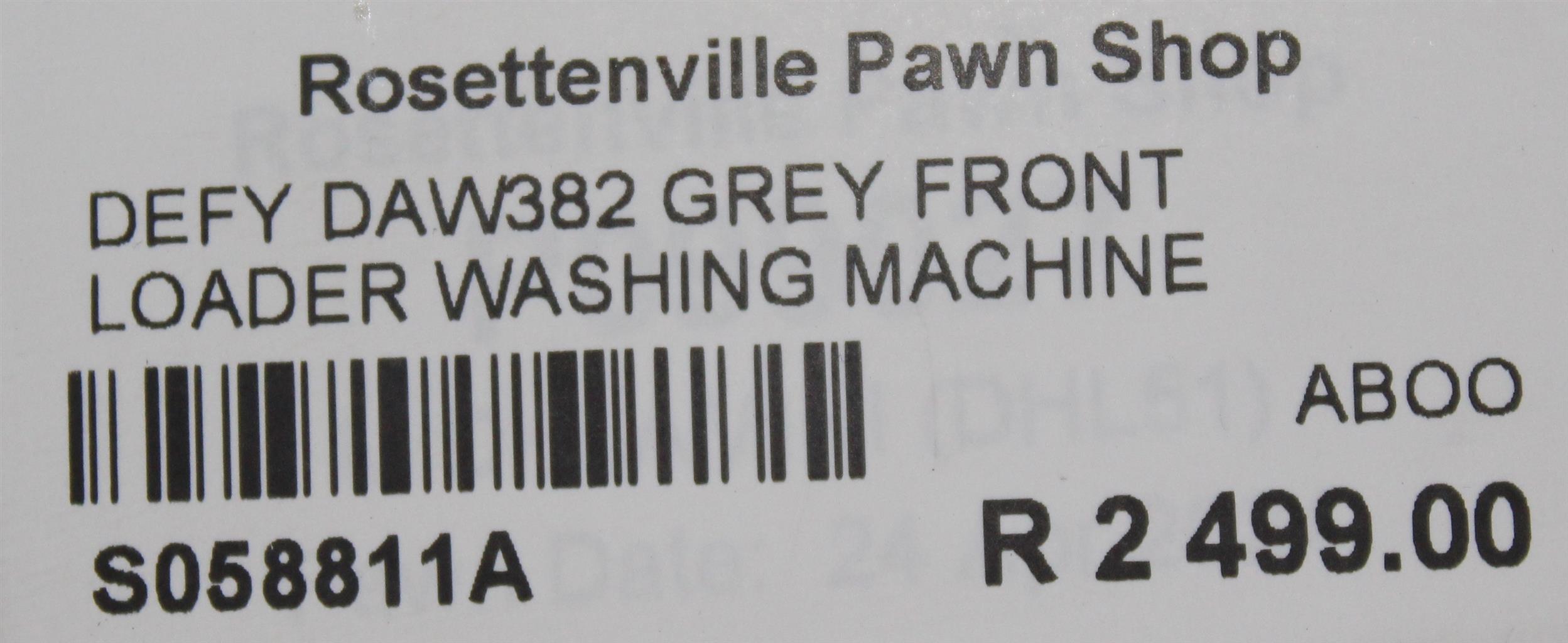 DEFY DAW382 GREY FRONT LOADER WASHING MACHINE S058811A Junk Mail