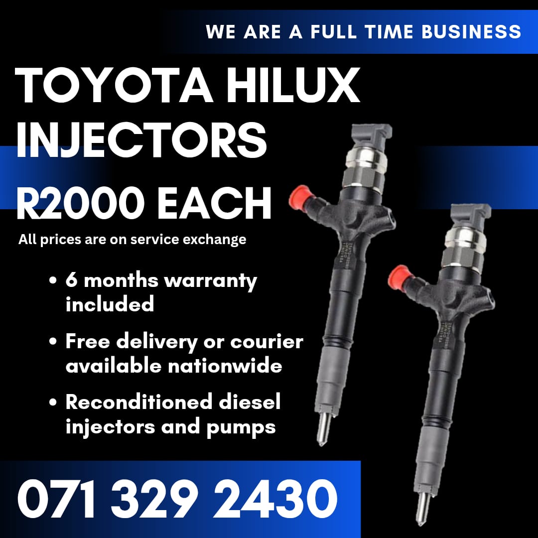 TOYOTA HILUX INJECTORS FOR SALE WITH WARRANTY - Private Seller TOYOTA HILUX INJECTORS FOR SALE WITH WARRANTY - Private Seller