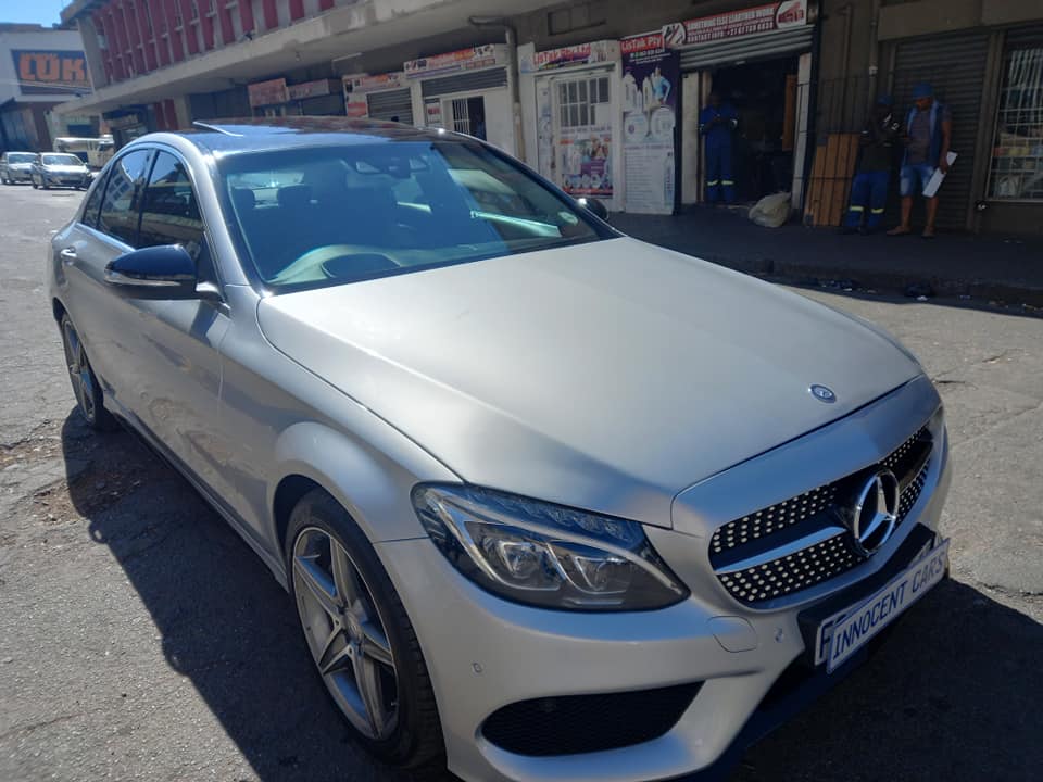 2015 MERCEDES BENZ C180 CGI AMG-LINE PETEOL, AUTOMATIC, SILVER COLOR, 92000KM