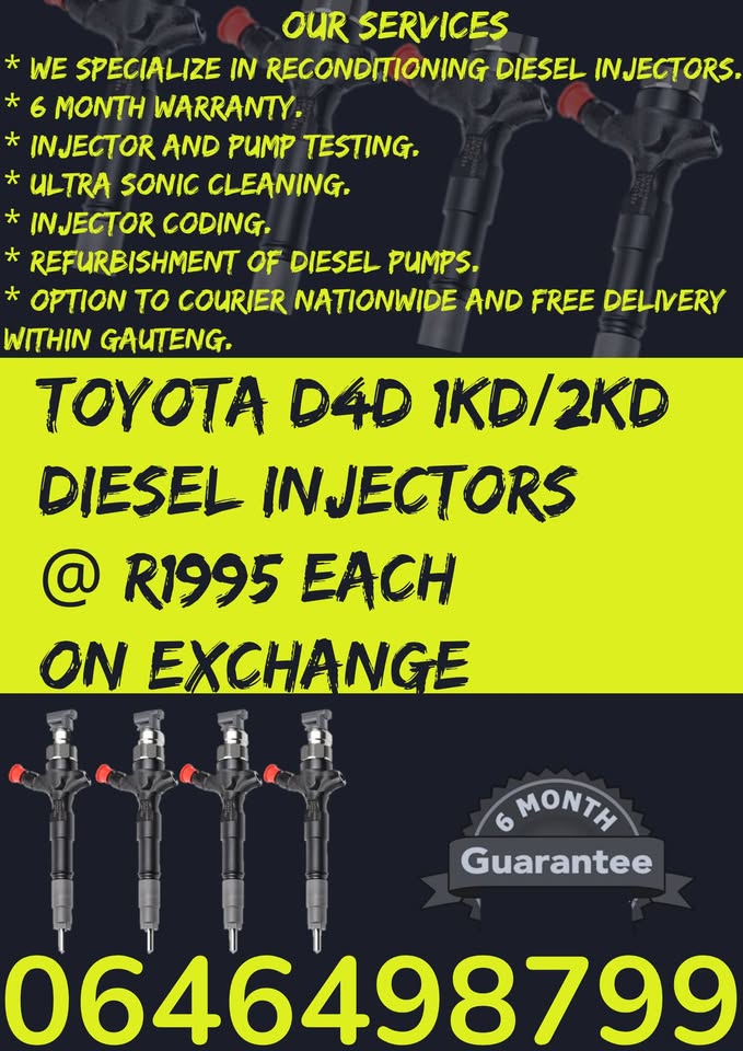 TOYOTA DIESEL INJECTORS FOR SALE ON EXCHANGE - Private Seller TOYOTA DIESEL INJECTORS FOR SALE ON EXCHANGE - Private Seller
