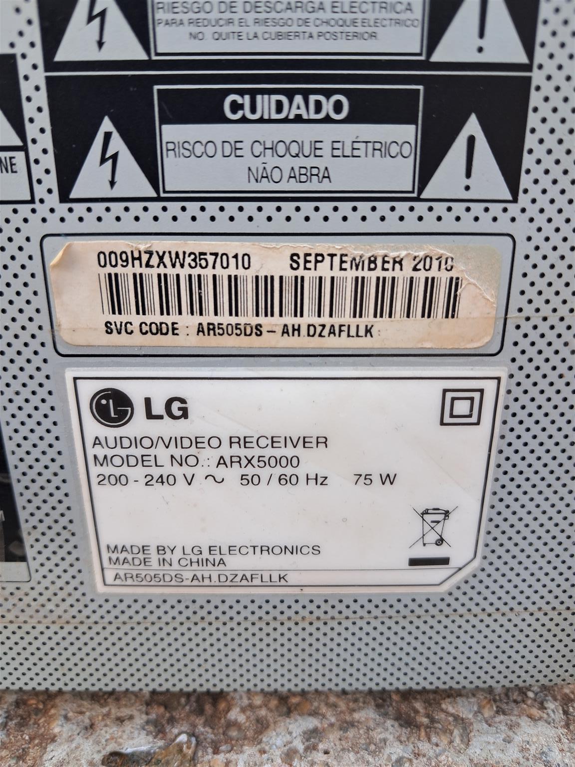 LG ARX-5000 2.2 Channel AV Reciever