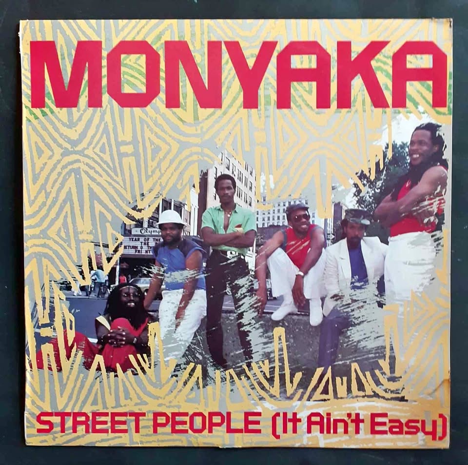 Monyaka – Street People (It Ain't Easy) 12" Single Record Monyaka – Street People (It Ain't Easy) 12" Single Record