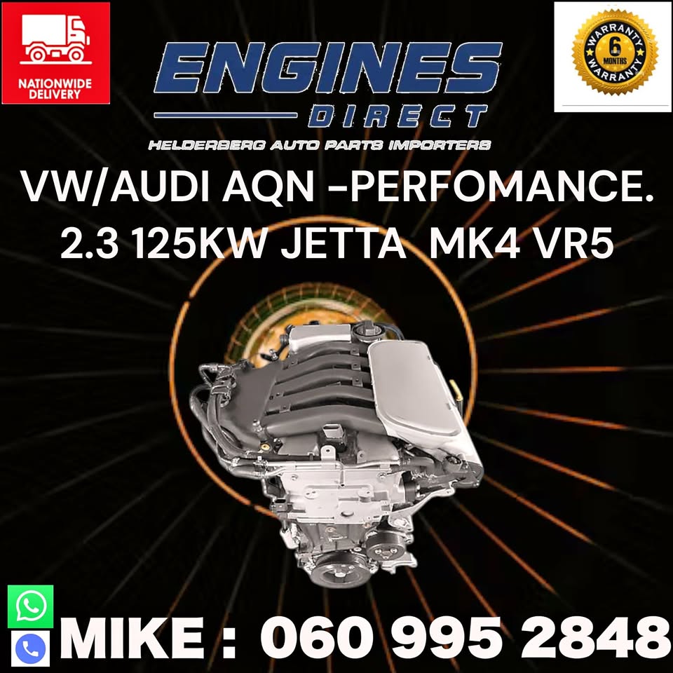 Import VW/AUDI 2.3L VR5 AQN Engine for sale.